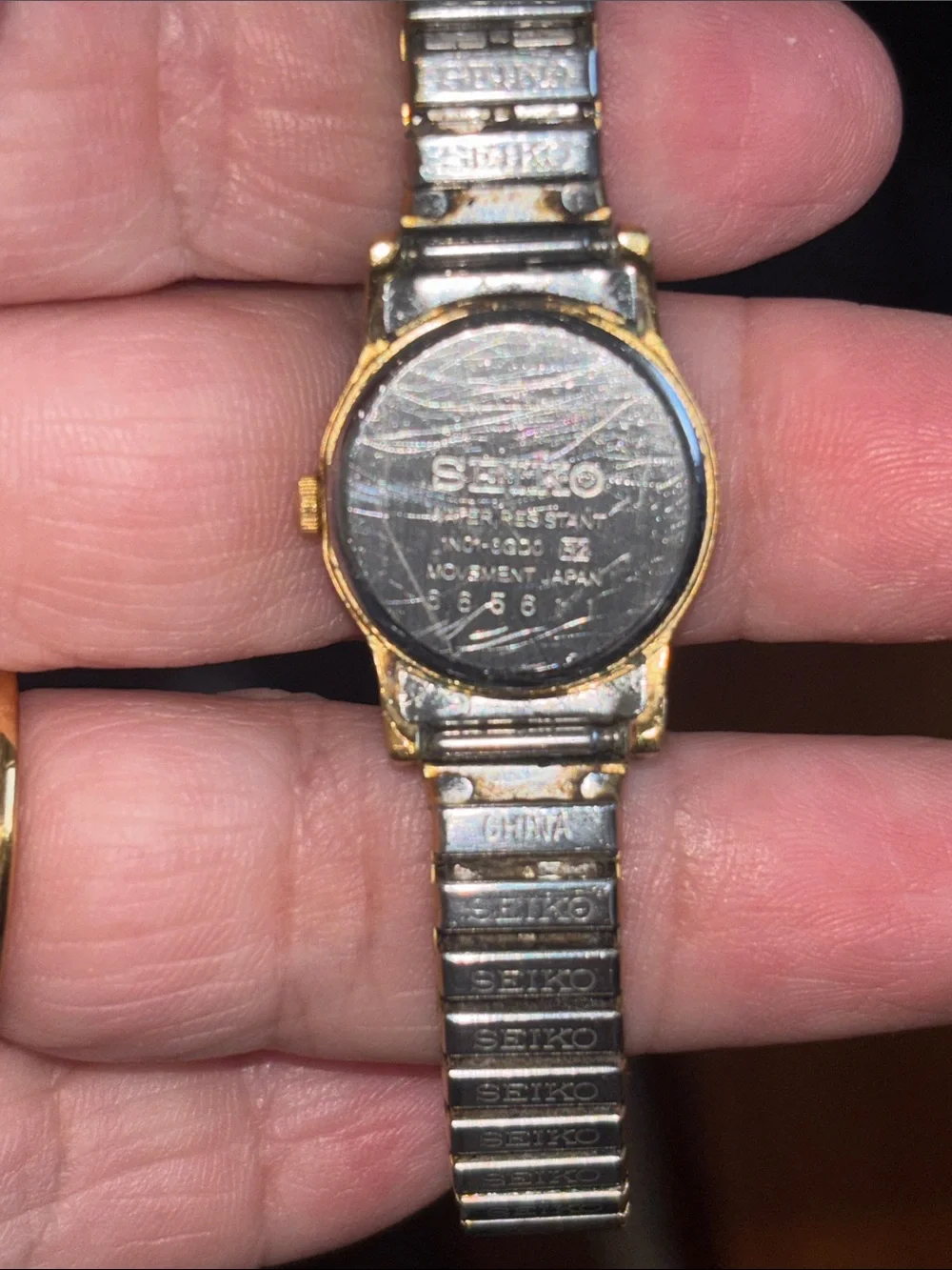 Seiko Gold-Tone Ladies Expansion Band Watch